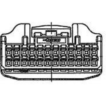 1674312-2, Корпус разъема 0.64 III 40POS PLUG ASSY black