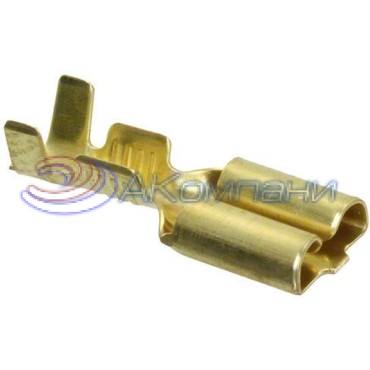 170032-1, Контакт гнездо неизолированный обжим 0.250" (6.35mm), сечение 14-20 AWG