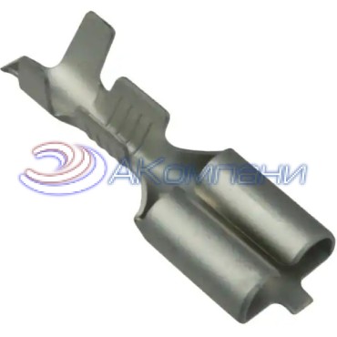 170032-2, Контакт гнездо неизолированный обжим 0.250" (6.35mm), сечение 14-20 AWG