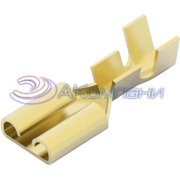 170213-1 Контакт гнездо FASTON 250, 6.35mm x 0.81mm, 14-18 AWG