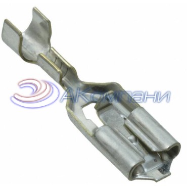 170325-1, Контакт гнездо 0.187" (4.75mm) 16-20 AWG Crimp неизолированный