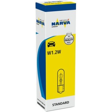 Лампа накаливания W1.2W (W2*4.6d) 12V NARVA