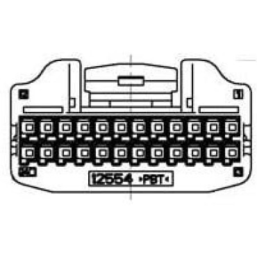 1717115-1, Корпус разъема (провод к плате/провод к проводу) 2,2мм 2x14P 14 2 3мм P=2,2мм