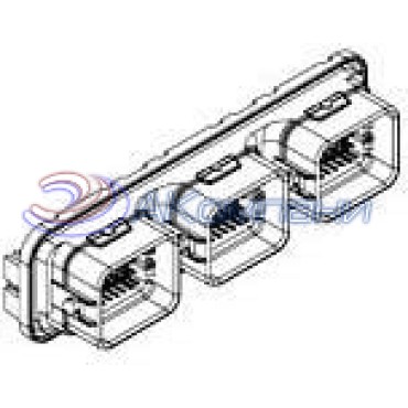 1717139-1, Корпус разъема 025/040 SEALED 132POS CAP ASSY