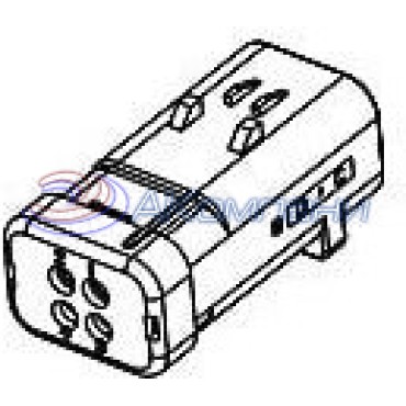 1717674-1 Корпус разъема AMPSEAL 16 CAP ASSY,4P,BRACKET REVERSE TYPE,ATAC CO