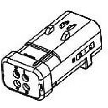 1717675-1 Корпус разъема AMPSEAL 16 CAP ASSY,6P,BRACKET REVERSE TYPE,ATAC CO