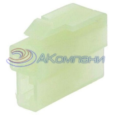 172130-1 Колодка гнездовая 2-х контактная 6,3мм натуральная