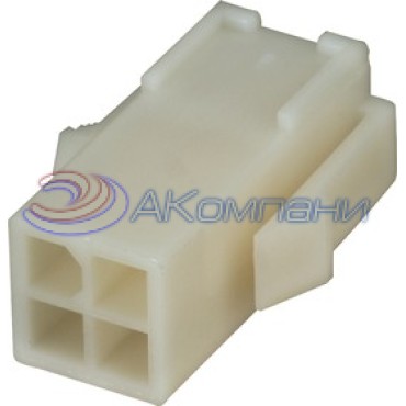 172159-1 Корпус разъема Mini-Universal MATE-N-LOK, розетка 4PIN без контактов (Housing)