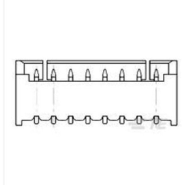 1734829-4, Разъем Right Angle 4 POS 0.049" (1.25mm)