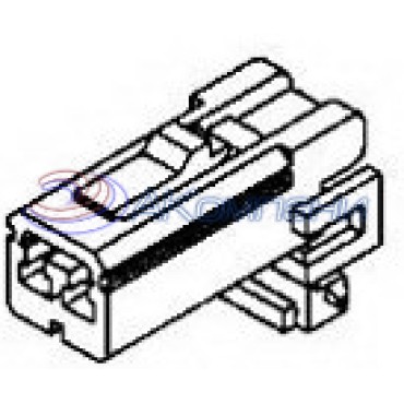 174463-7, Корпус разъема PL 2 POS Crimp ST Cable Mount Bag Automotive желтый