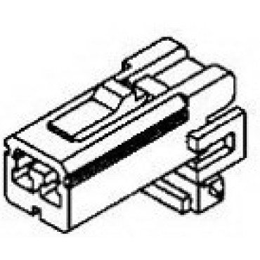 174463-7, Корпус разъема PL 2 POS Crimp ST Cable Mount Bag Automotive желтый