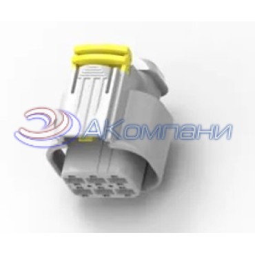 1745078-1 Герметичный корпус автомобильного разъема AMP MCP 2.8, вилка "мама" 6 контактов белый