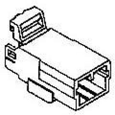 174929-2, Корпус разъема 070 MLC W-W CAP HSG 4P BLACK