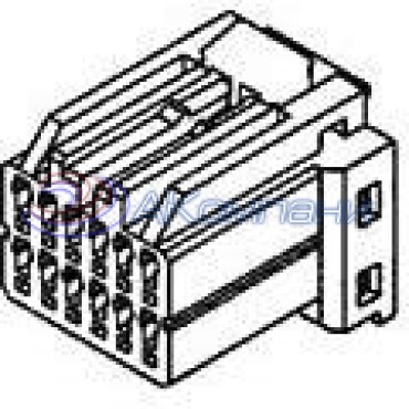 175965-1, Корпус разъема Plug, 12Pos, White