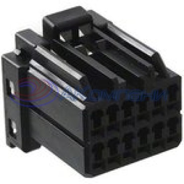 175965-2, Корпус разъема Plug, 12Pos, Black