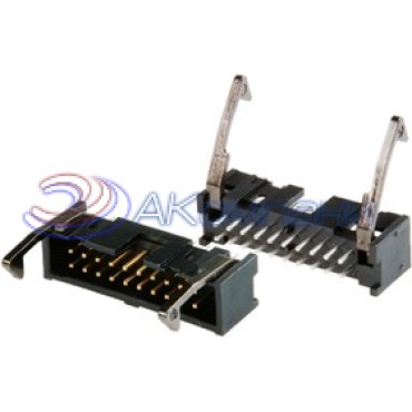 1761606-3, Корпус разъема 2.54 мм, 10 контактов, 2 ряда, серия AMP-LATCH Through Hole