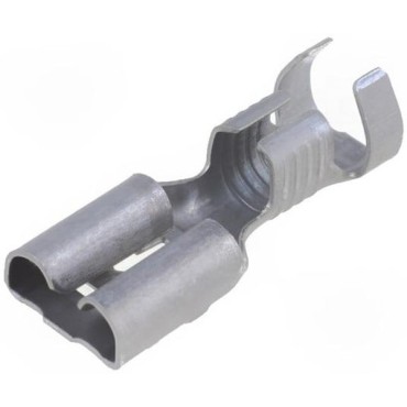 180384-5 Наконечник плоский, 6,3мм, 0,8мм, "мама", 3-6мм2, обжим, на провод