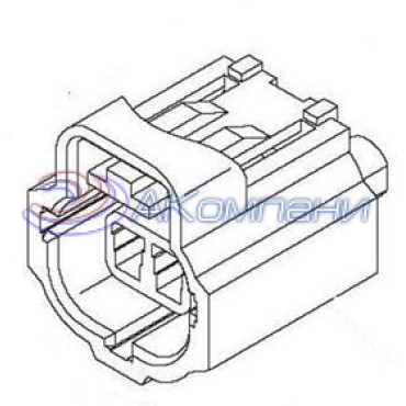 184004-1, Корпус разъема PL 2 POS 5mm Crimp ST Cable Mount Black Package Automotive
