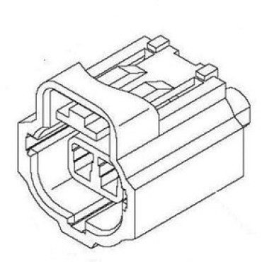 184004-1, Корпус разъема PL 2 POS 5mm Crimp ST Cable Mount Black Package Automotive