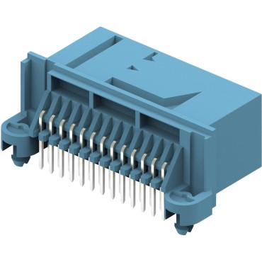 185534-2, Автомобильный разъем 26W MQS HDR RT ANGLE голубой