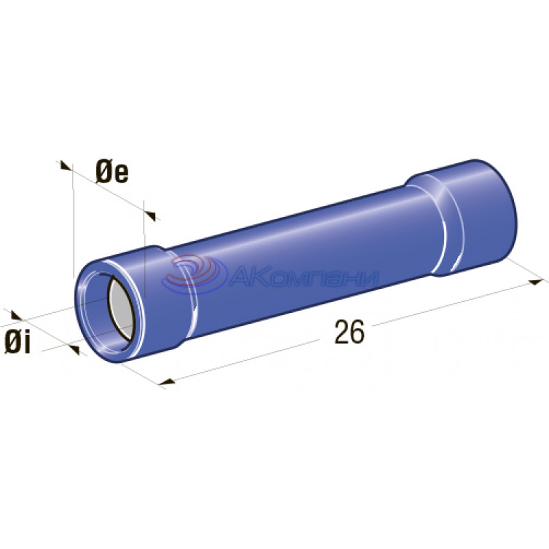Клемма соединитель d=2,3, сечение провода 1 мм- 2,5 мм2