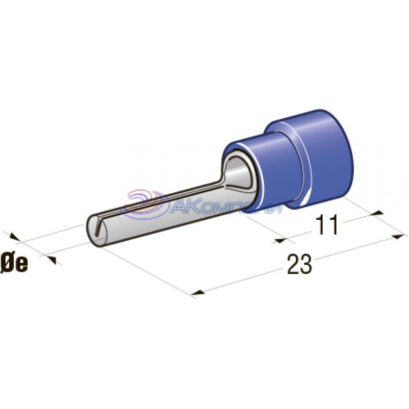 Клемма соединитель  d=1,9, сечение провода 1 мм -2,5 мм2