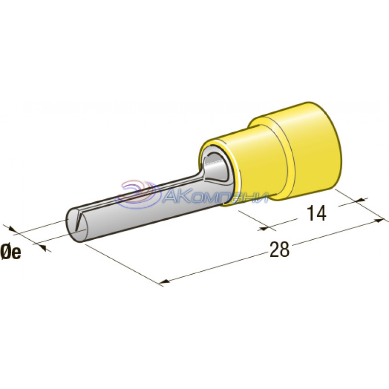 Клемма соединитель  d=2,7, сечение провода 2,5 мм - 6 мм2