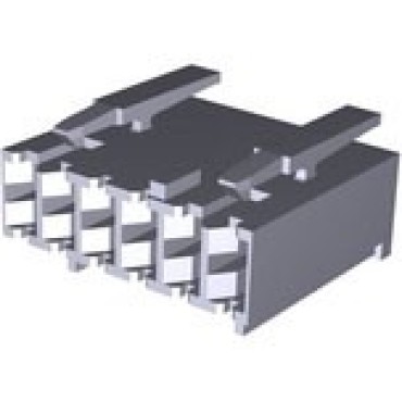 2-1241965-6, Корпус разъема RCPT HSG 6POS 5.00MM