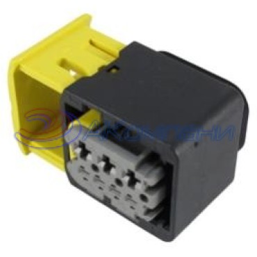 2-1418480-1 Герметичный корпус автомобильного разъема HDSCS, гнездо "мама" 7 контактов серый