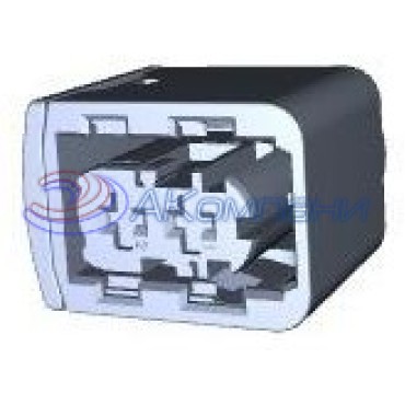 4-1418483-1 Корпус автомобильного разъема AMP MCP 2.8, гнездо 2 контакта шаг 6мм синий