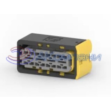 4-1564330-1 Корпус автомобильного разъема AMP MCP 6.3/4.8 KREC HSGASSY, 4 контакта синий