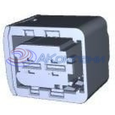 4-1564542-1 Корпус автомобильного разъема AMP MCP 6.3/4.8K REC HSG ASSY, 2 контакта 9мм синий