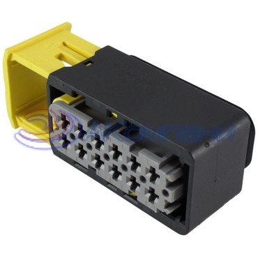 2-1670901-1 Корпус автомобильного разъема AMP MCP 2.8 HSG ASSY, 12 контактов серый