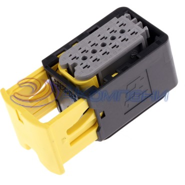 2-1703639-1 Корпус автомобильного разъема AMP MCP 1.5 HSG ASSY, 12 контактов серый