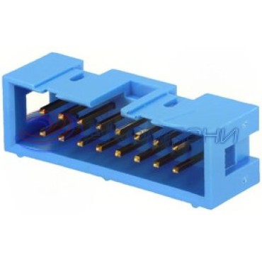 2-1761603-8, Разъем папа типа провод-плата, прямой, 2.54 мм, 24 контакта, Штыревой Разъем VRT LPRO, Серия AMP-LATCH