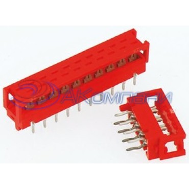 2-215570-0, Корпус разъема 1.27mm, HDR 20POS, 2ROW