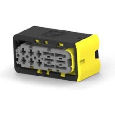 2-2299782-1, Корпус разъема 8POS,MIXED,REC HSG, ASSY,SLD gray