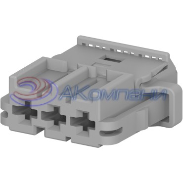 2-968976-9 Корпус автомобильного разъема вилка "мама" AMP MCP 2.8, 3 контакта серый