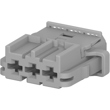 2-968976-9 Корпус автомобильного разъема вилка "мама" AMP MCP 2.8, 3 контакта серый