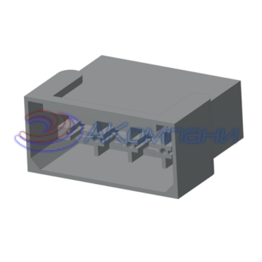 1/20607/85 Колодка штыревая 8-контактная 6,3мм красная (ОКП 45 7373 9426, 502608)