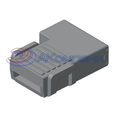 1/20609-01 Колодка гнездовая 1-контактная 6,3мм негорючая, под флажковый контакт Ф57.732.091 (ОКП 45 7373 9092, 616601)