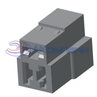 1/20667 Колодка гнездовая 3-контактная 6,3мм, аналог АМР 180941 (ОКП 45 7373 9005, 602603)