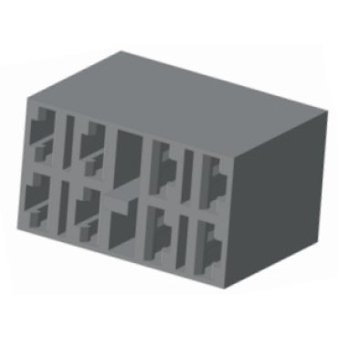 Колодка 8 конт. 6,3 мм  (605608, 45 7373 9014) 1/20671/80