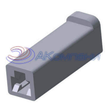 2108-3724350-20 Колодка гнездовая 1-контактная 2,8мм черная