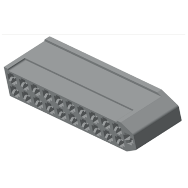 2108-3724373-01 Колодка гнездовая 21-контактная 2,8мм с двойной фиксацией (ОКП 45 7373 9031, 602221)