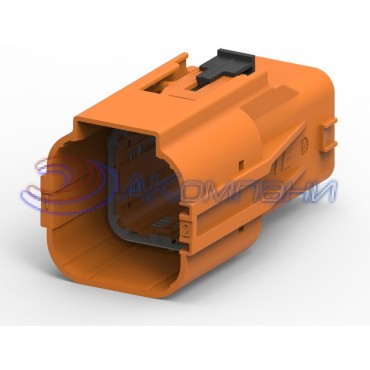 2141256-1 Корпус автомобильного разъема AMP MCP 6.3/4.8 HSG ASSY, 2 контакта оранжевый