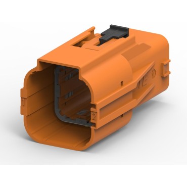 2141256-1 Корпус автомобильного разъема AMP MCP 6.3/4.8 HSG ASSY, 2 контакта оранжевый