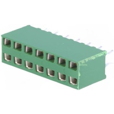 215307-7 AMPMODU розетка на плату 2х7 2.54мм HV-100