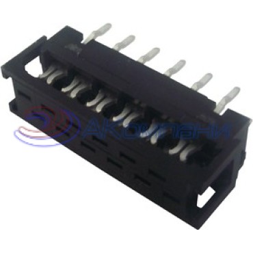 2178713-4/C, Разъем, Micro-MaTch, PIN 4, IDC,THT, на PCB,на шлейф, 1,27мм