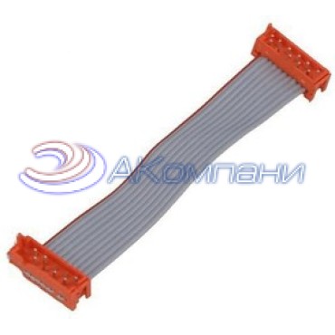 2205063-1, Кабель, шлейф с разъемами, 10 контактов, Ш.шлейфа: 1,27мм